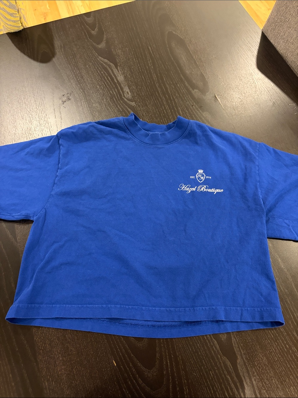 Women’s Blue Short-Sleeve Crewneck Tee